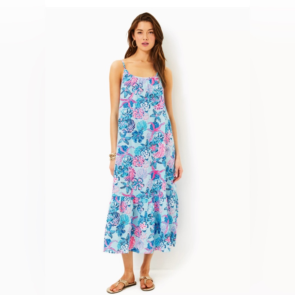 Lilly Pulitzer Linen Midi  Dress